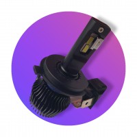 19G mini ventillátor nélküli 25W H4 LED Főfényforrás 